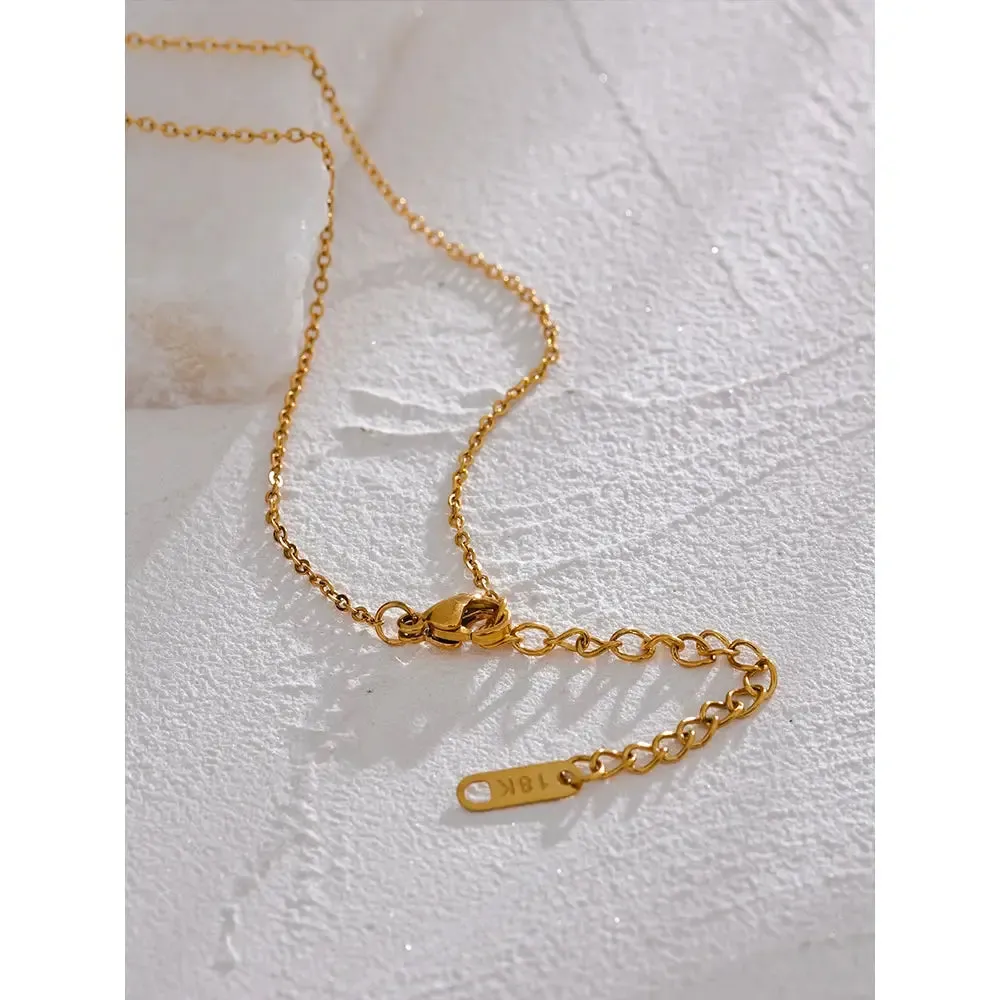 Moon, Star, Eye, Oval Necklace