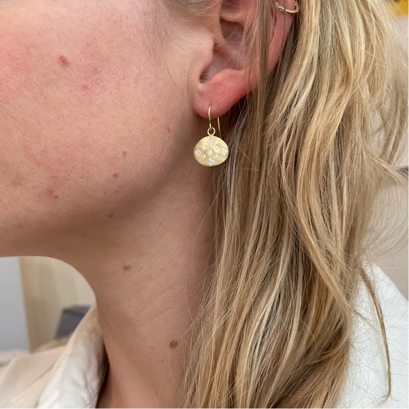 Moon   Stars Diamond Earrings