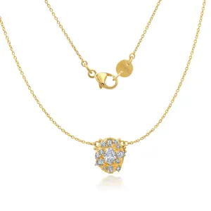 Moonscape Oval Diamond Necklace