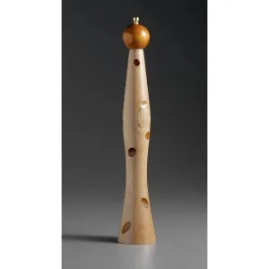 Natural Wood and Brown Wooden Pepper Mill Grinder by Robert Wilhelm of Raw Design