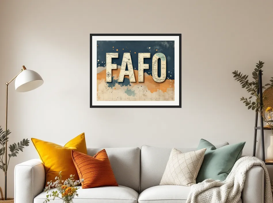 Nautical Adventure Collage Wall Art Poster