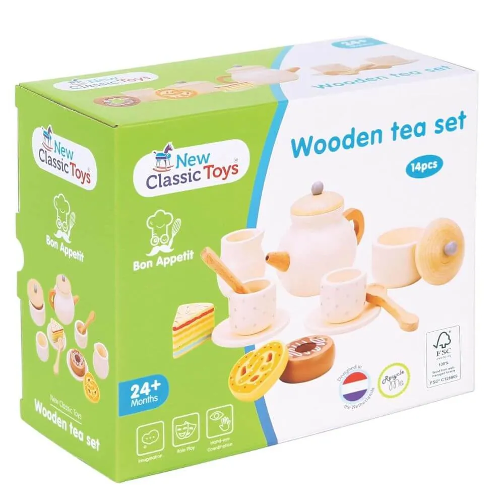 New Classic Toys Wooden Tea Set