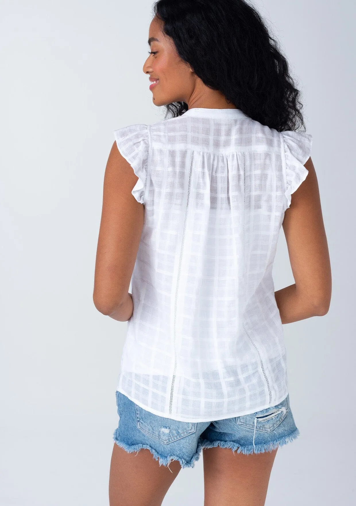 Nicolette Flutter Sleeve Top