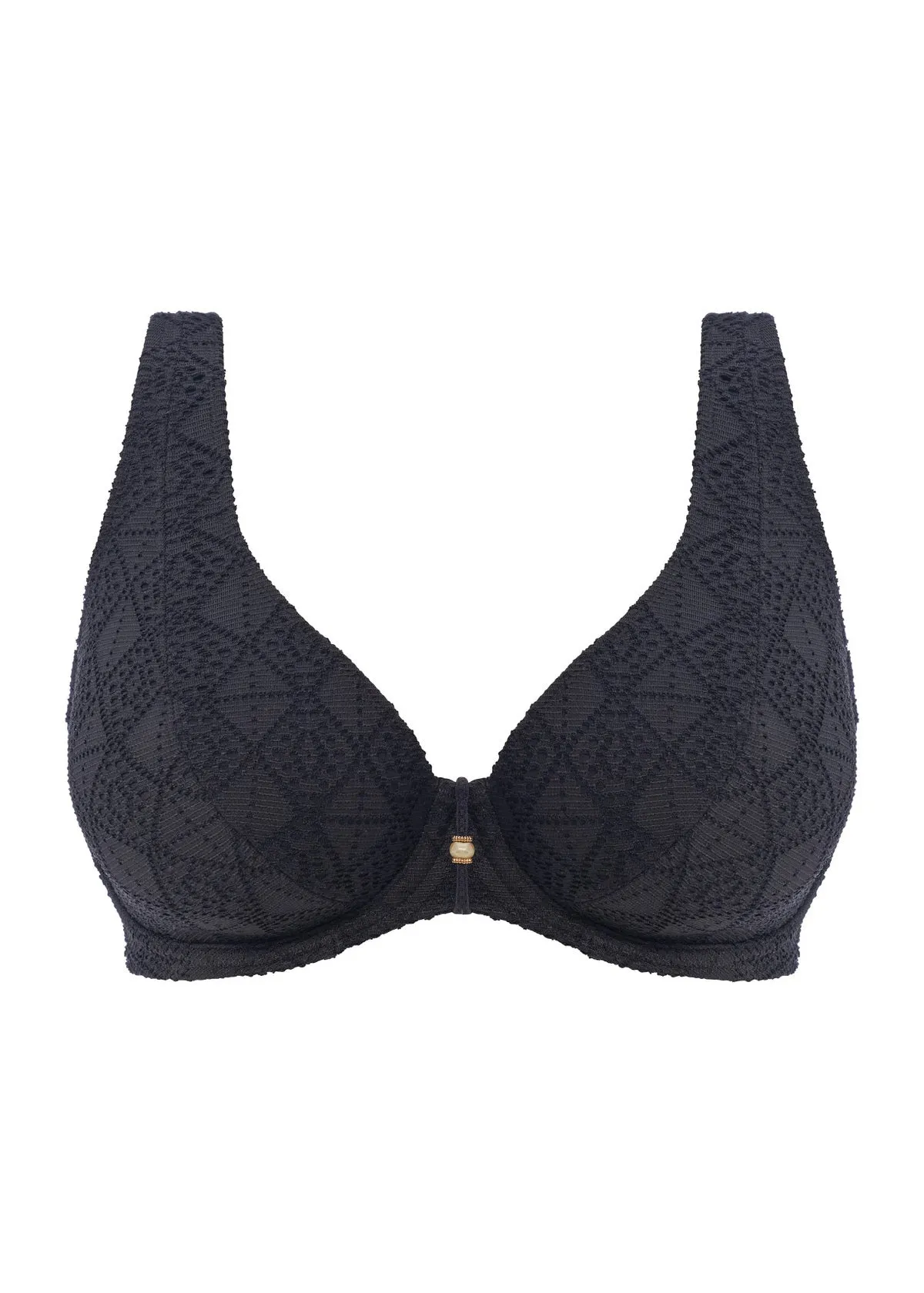 Nomad Nights Underwired High Apex Bikini Top In Black - Freya