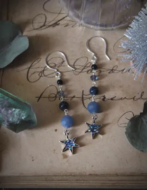 Northern Lights | Réalta. Linear Gemstone Earrings.