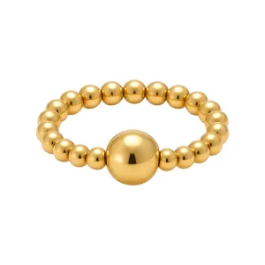 OLIVIA | Stretchy Ring with Anti-tarnish Gold Filled beads