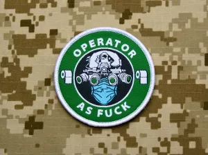 Operator As Fuck - Rona Edition -  Woven Morale Patch