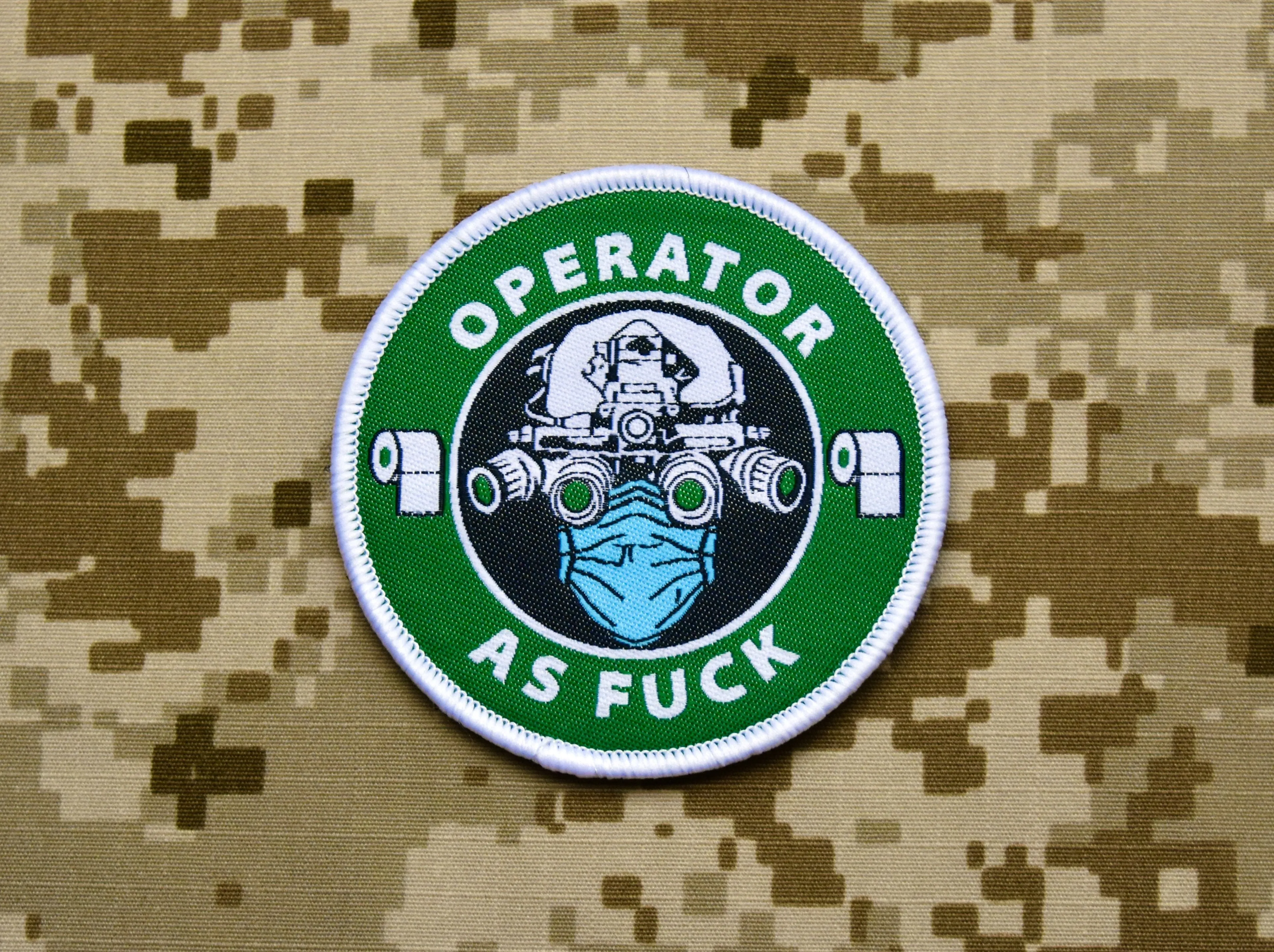 Operator As Fuck - Rona Edition -  Woven Morale Patch