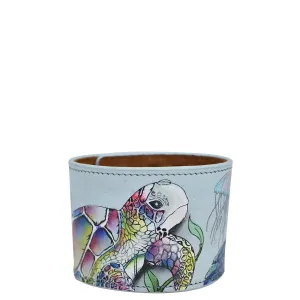 Painted Leather Cuff - 1176