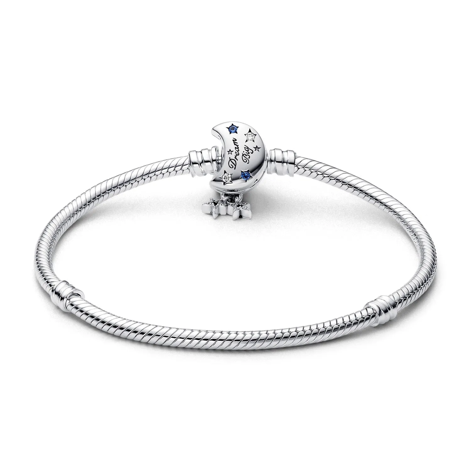 Pandora - Sparkling Blue Moon armbånd - Sølv