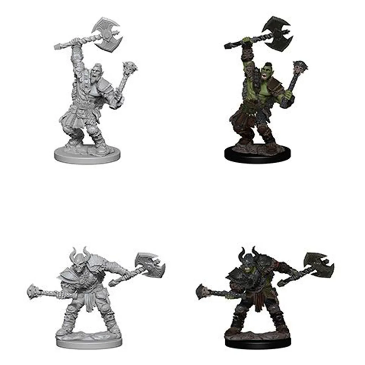 Pathfinder Deep Cuts Unpainted Miniatures Half-Orc Male Barbarian