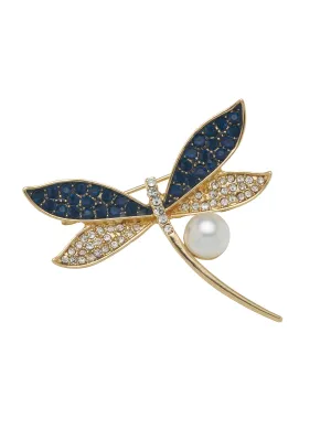 PEARL DRAGONFLY BROOCH