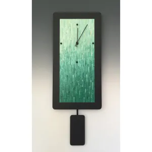 Pendulum Wall Clocks B820P, B1020P, B1224P Green Blend Clock by Linda Lamore