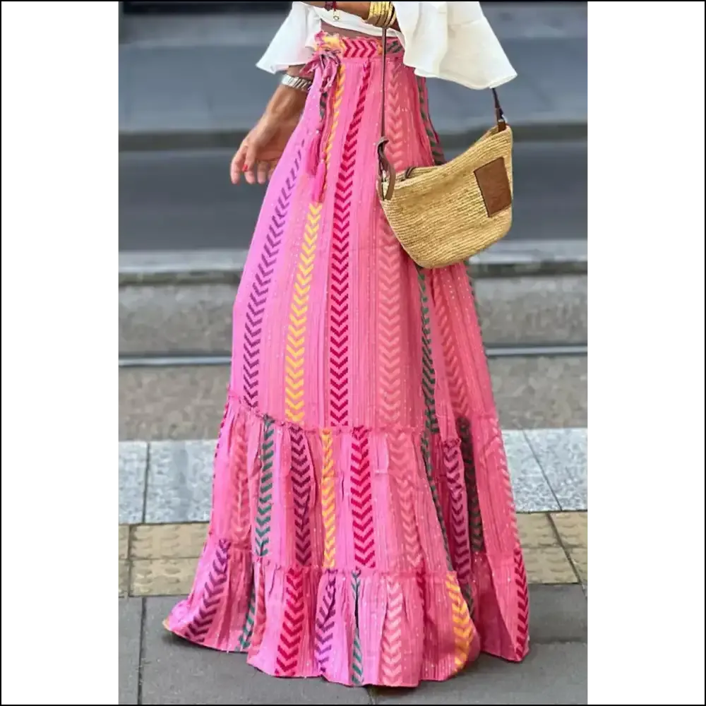 Pink Boho Tassel Tie Skirt: Needful Things' Swirl  Happiness 🌸