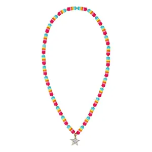 Pink Poppy - Rainbow Star Sparkle Necklace