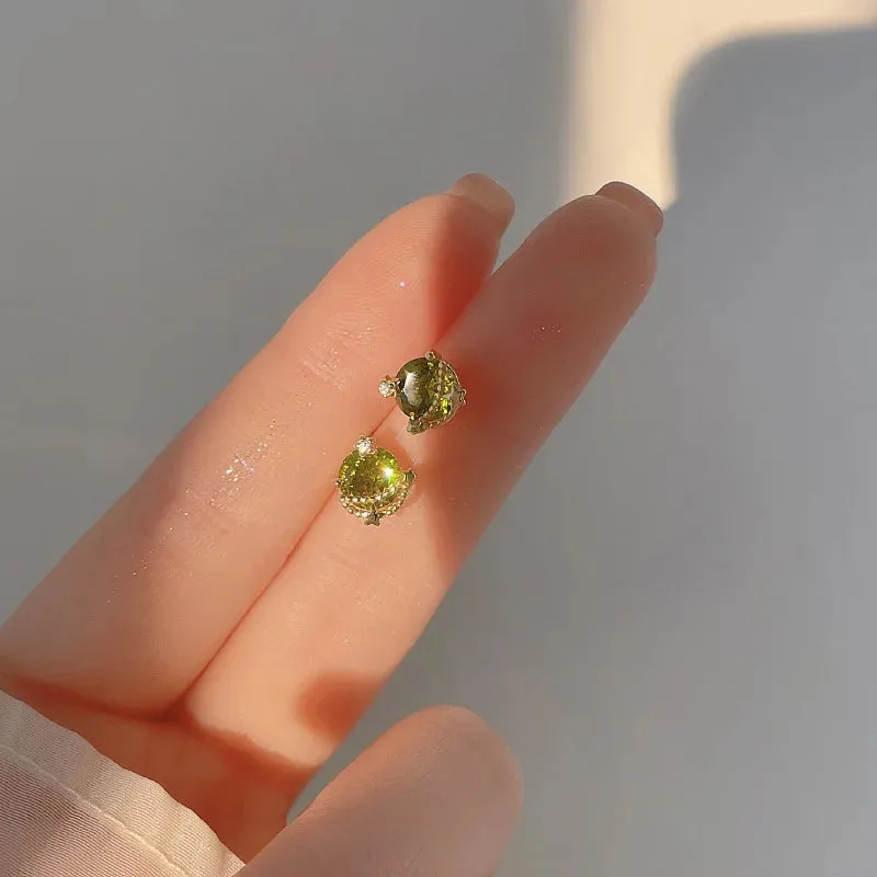 Planet Earrings Silver Color Piercing for Women Moon Star Crystal Zircon Ear Stud Earrings Tragus Cartilage Body Jewelry
