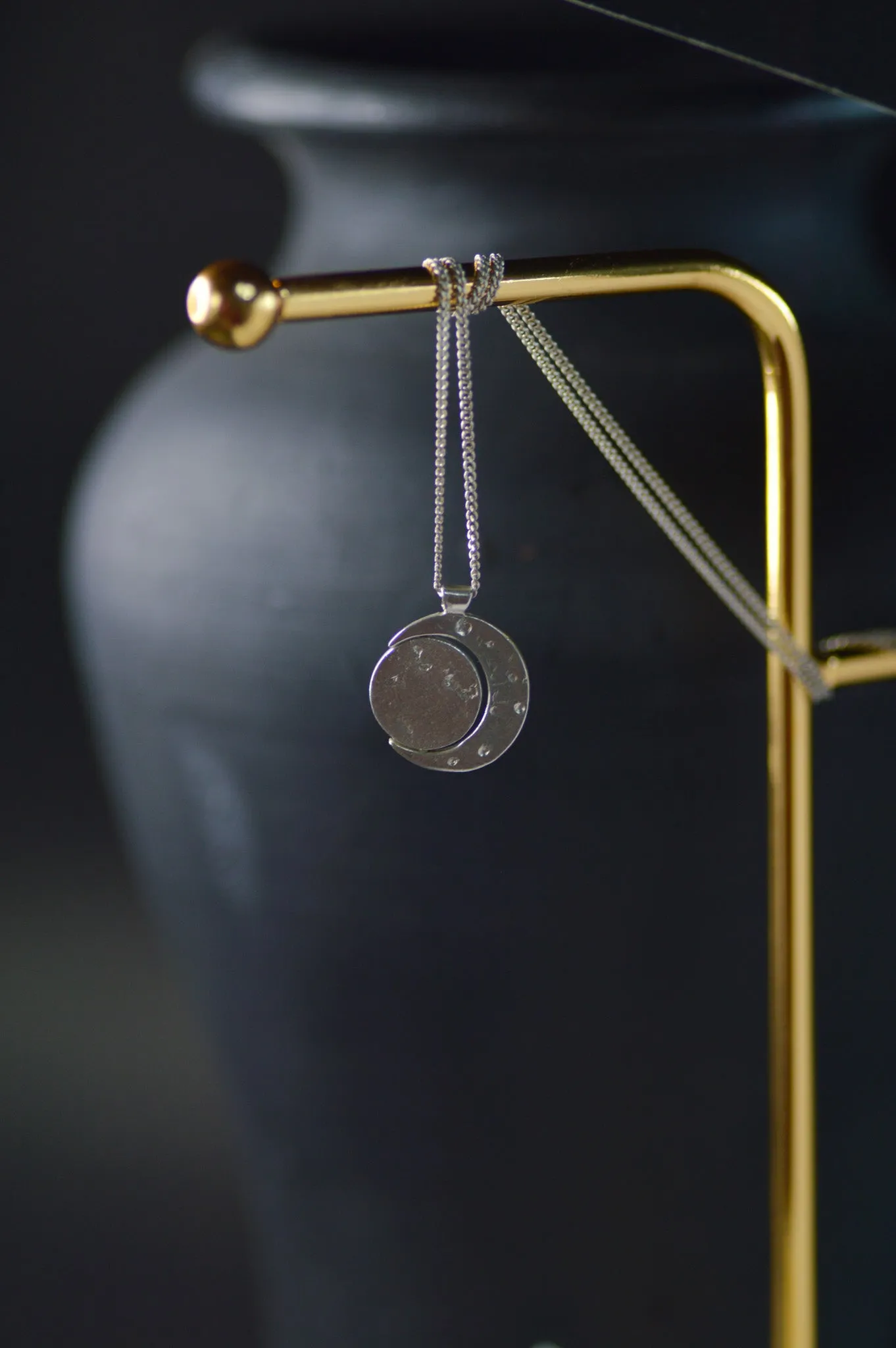 Pocket Universe Sapphire Silver Pendant 1078-3