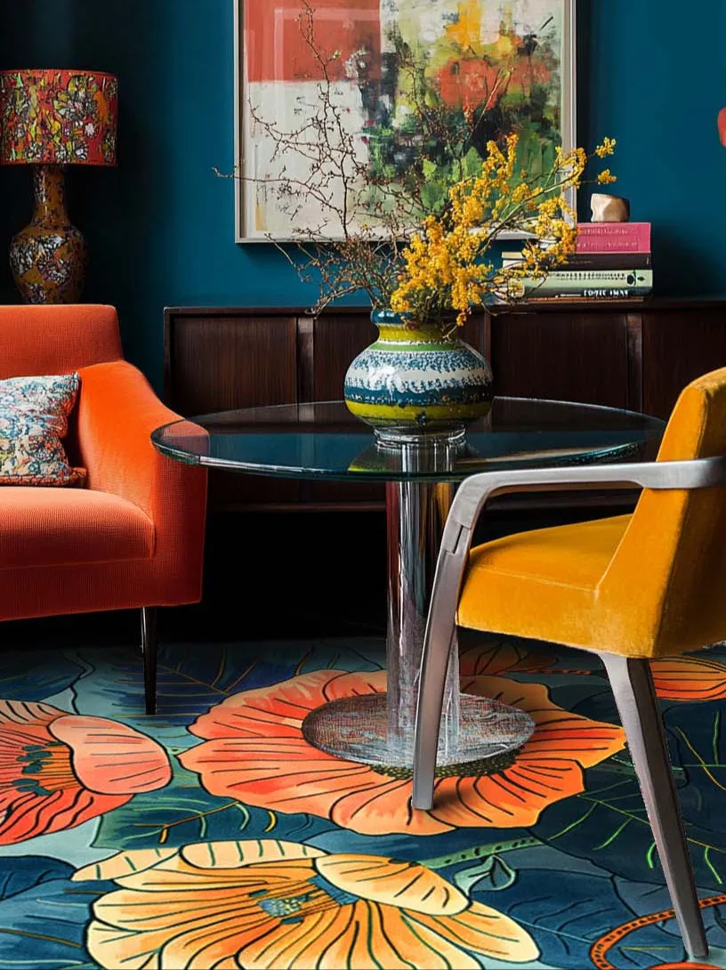 Poppy Symphony Hand Tufted Rug