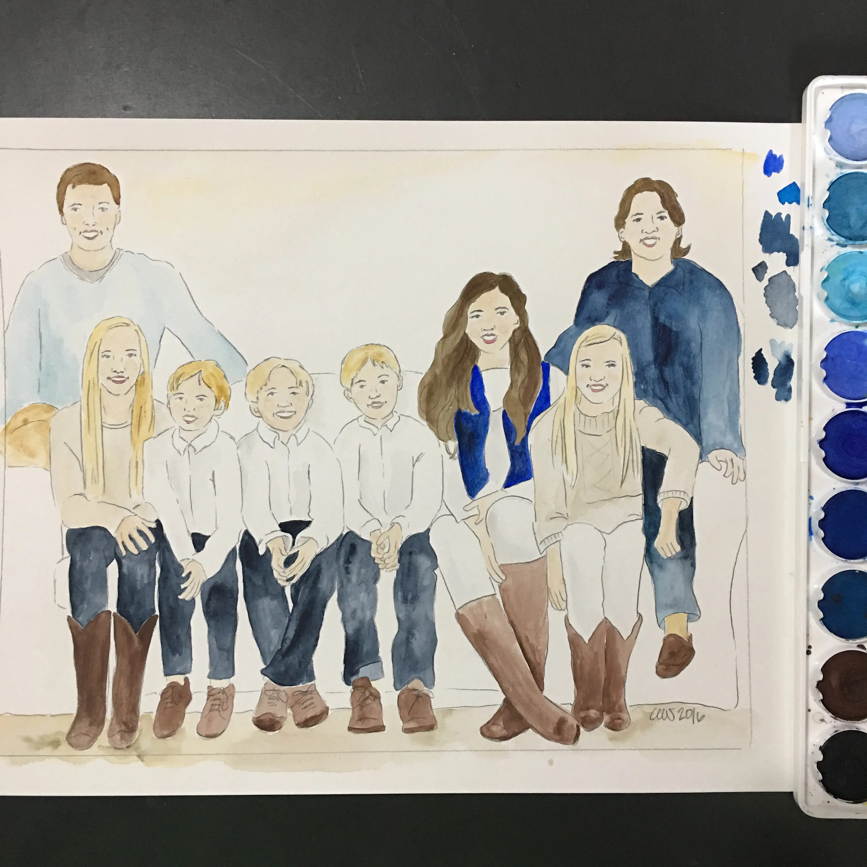 Portrait Watercolor Commission