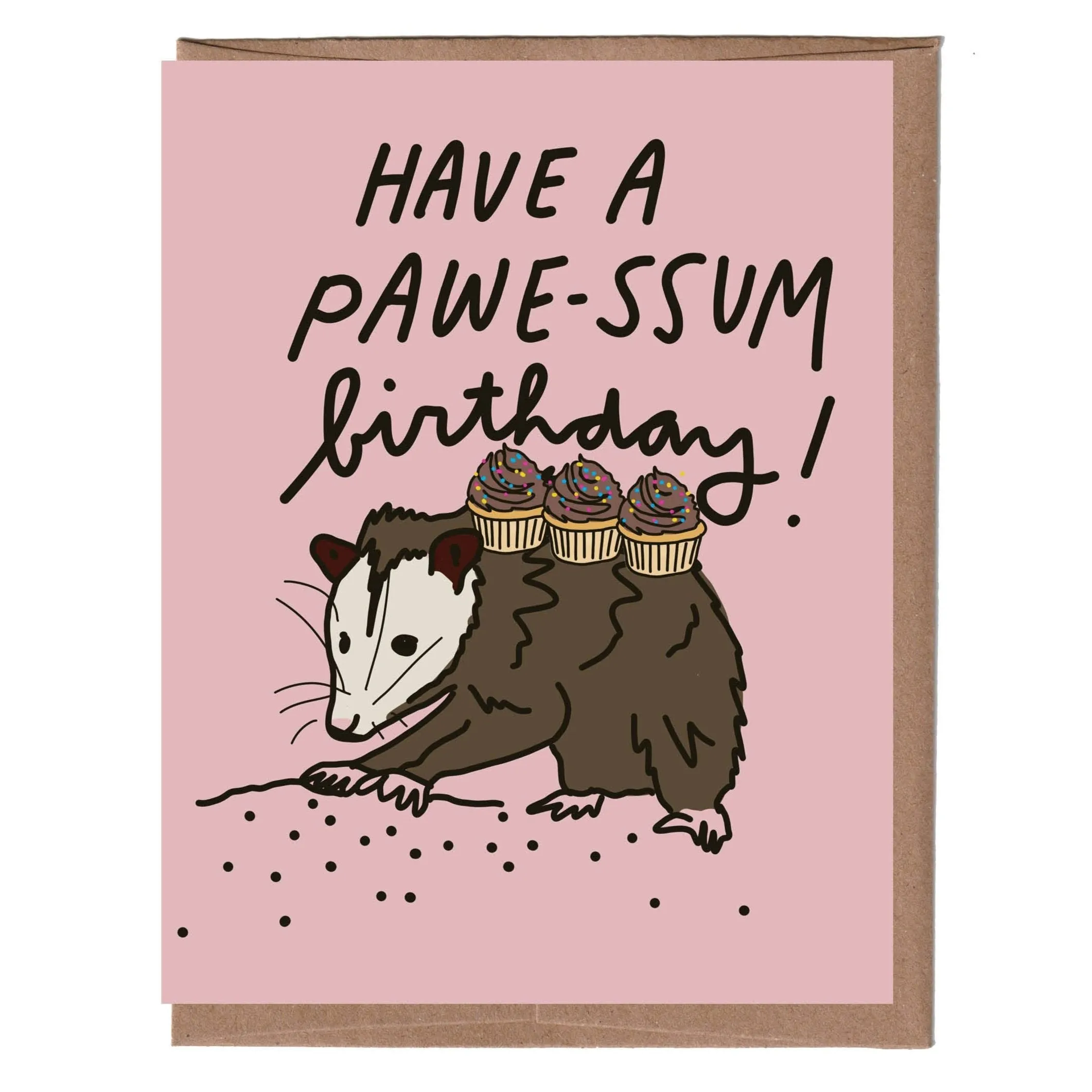 Possum Birthday Greeting Card
