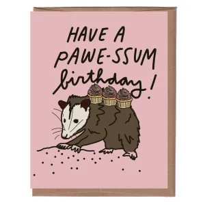 Possum Birthday Greeting Card