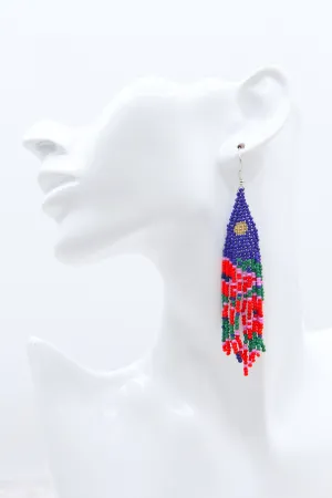 Provence Beaded Tassel Earrings