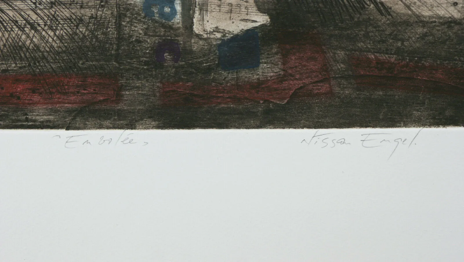 "Embolee" By Nissan Engel Signed Artist's Proof EA Etching & Aquatint w/ COA