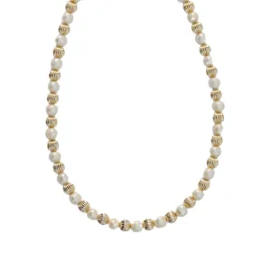 "MIA" 14k gold-filled & pearl beaded Choker/Necklace