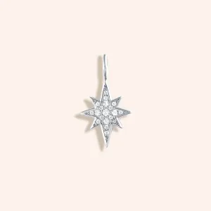 "Safe Return" Pave North Star Charm