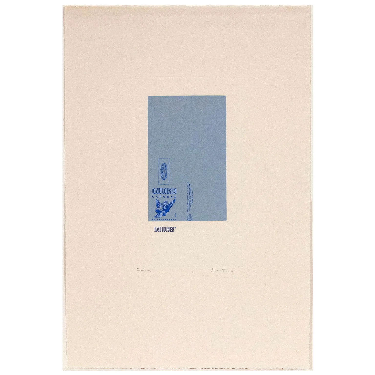 ROBERT MOTHERWELL "GAULOISES BLEUES”, 1970