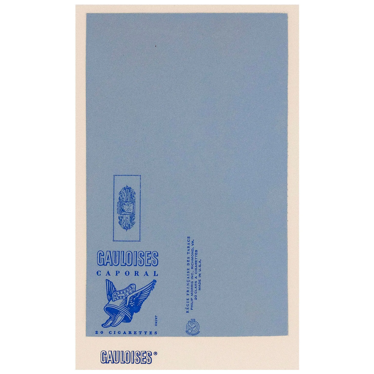 ROBERT MOTHERWELL "GAULOISES BLEUES”, 1970