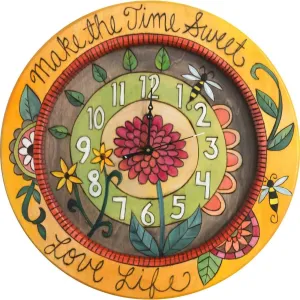 Round Wall Clock by Sticks CLK007 CLK015 CLK014 09244