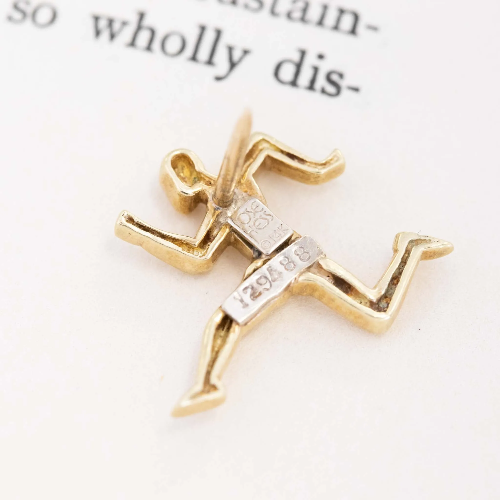 Running Man Tie Tac Pin by Jose Hess