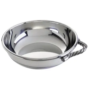 Salisbury Pewter Rope Handle Baby Porringer