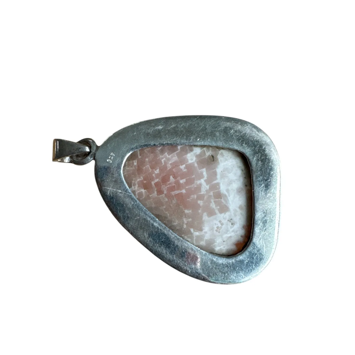 Scolecite Solid 925 Sterling Silver Pendant