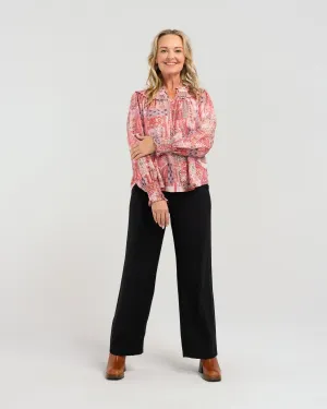 Seduce Eleanor Top - Red Collage