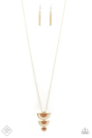 Serene Sheen Gold Paparazzi Necklace