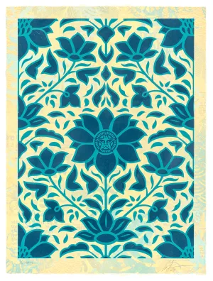 Shepard Fairey | OBEY Deco Floral Pattern (Blue)