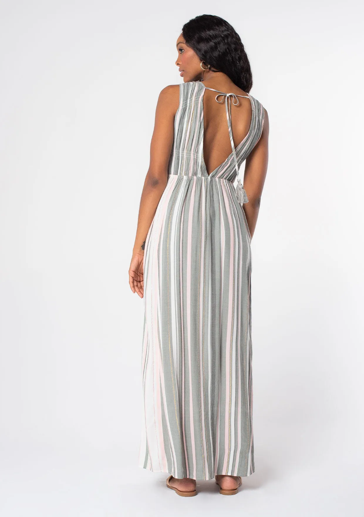 Shine On Striped Maxi Dress