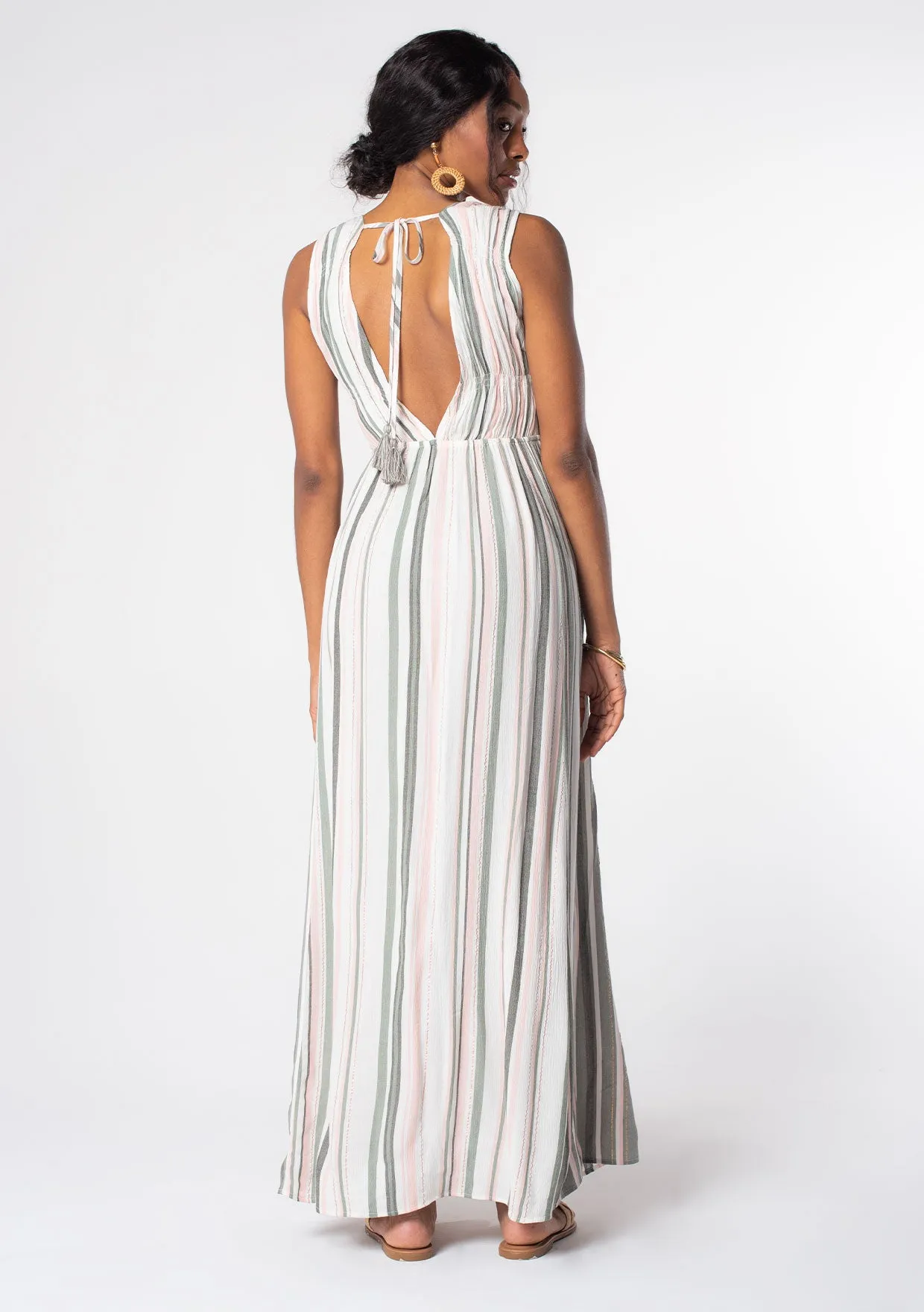 Shine On Striped Maxi Dress