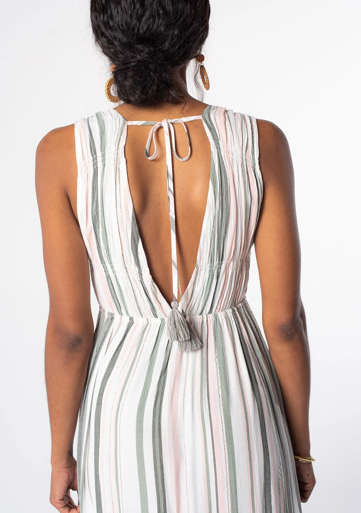 Shine On Striped Maxi Dress