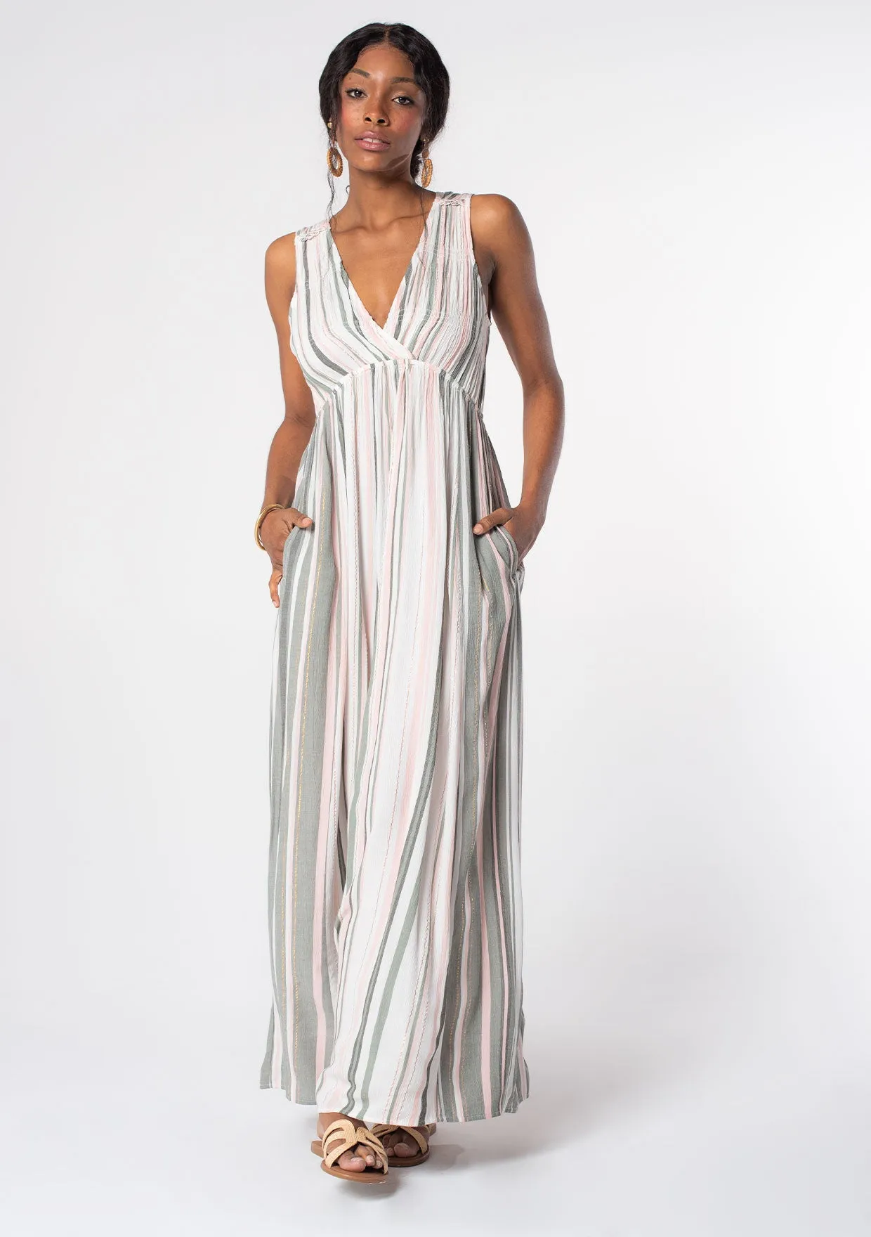 Shine On Striped Maxi Dress