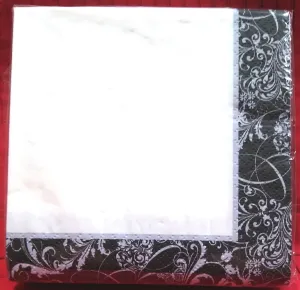 SILHOUETTE BEVERAGE NAPKINS