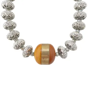 Silver elder necklace
