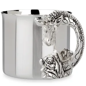 Silver Safari Silverplate Giraffe Baby Cup