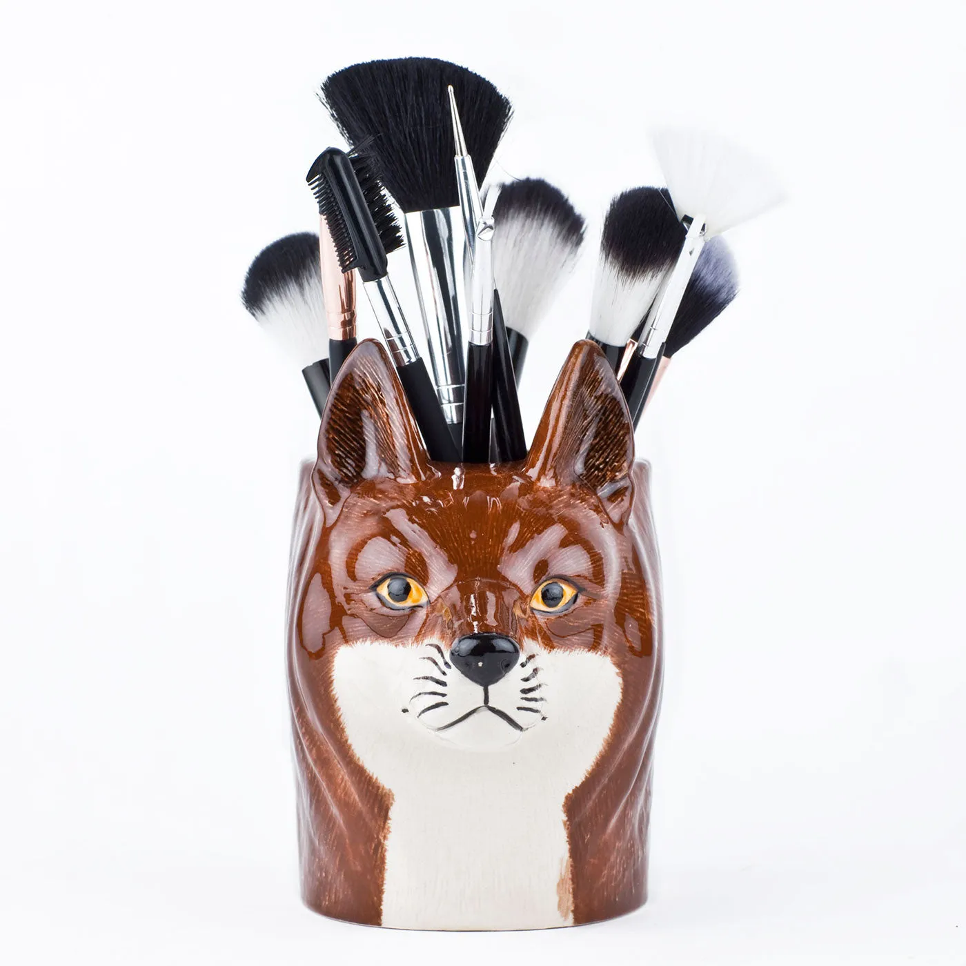 Sly Brother Fox Desk Pot