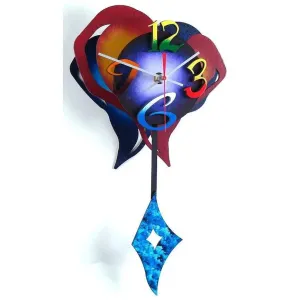 Small Heart 1 Pendulum Wall Clock by David Scherer