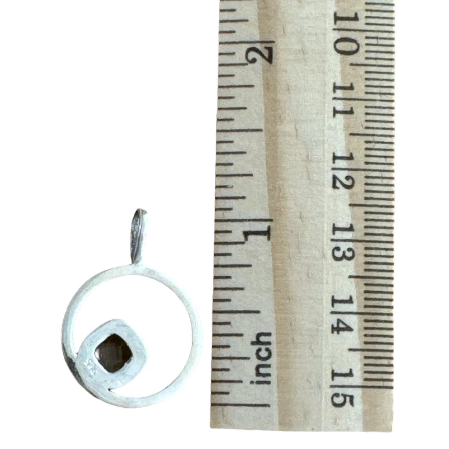 Smoky Topaz Solid 925 Sterling Silver Pendant