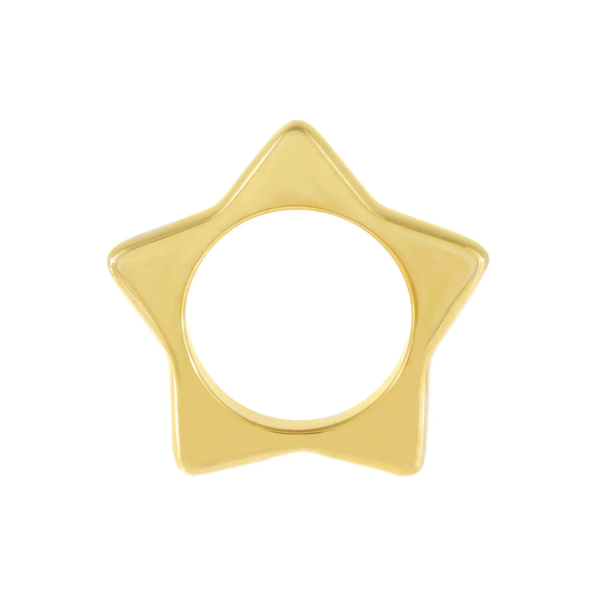 Solid Chunky Star Ring