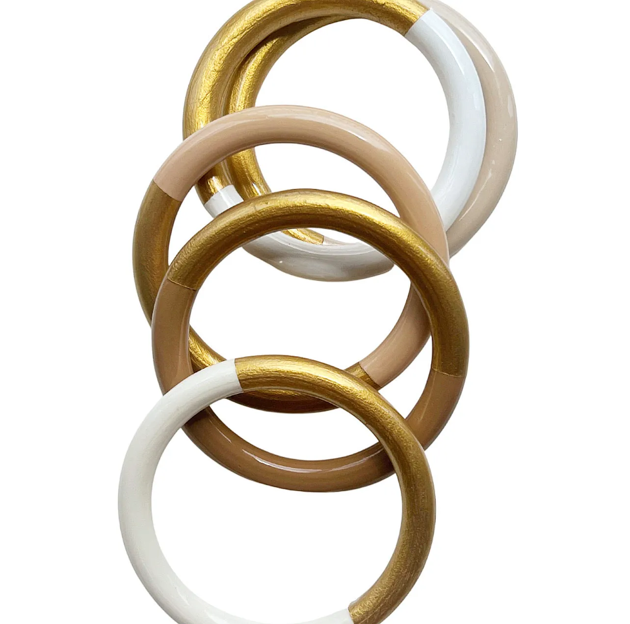 Solid Two-Tone Bangle©  - 9 Color Options